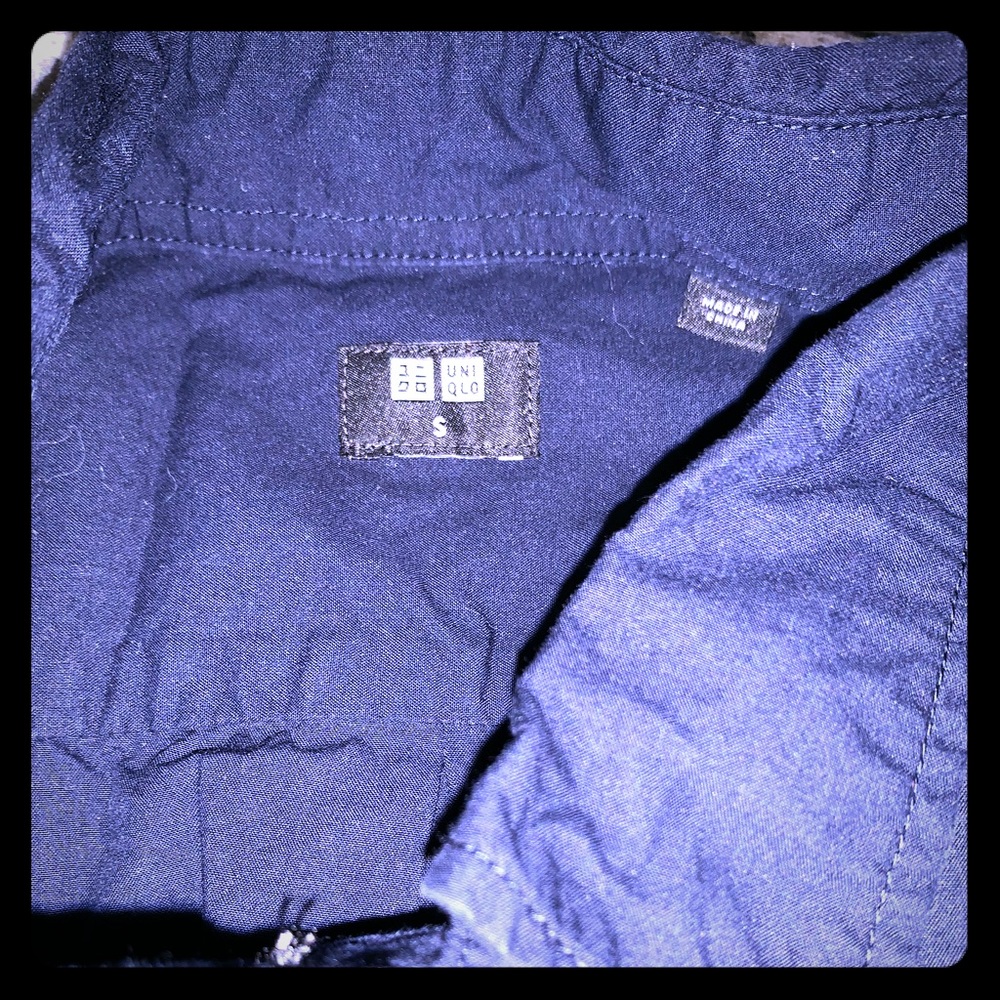 TWO , lightweight TRUE NAVY BLUE SHIRTS sz Small